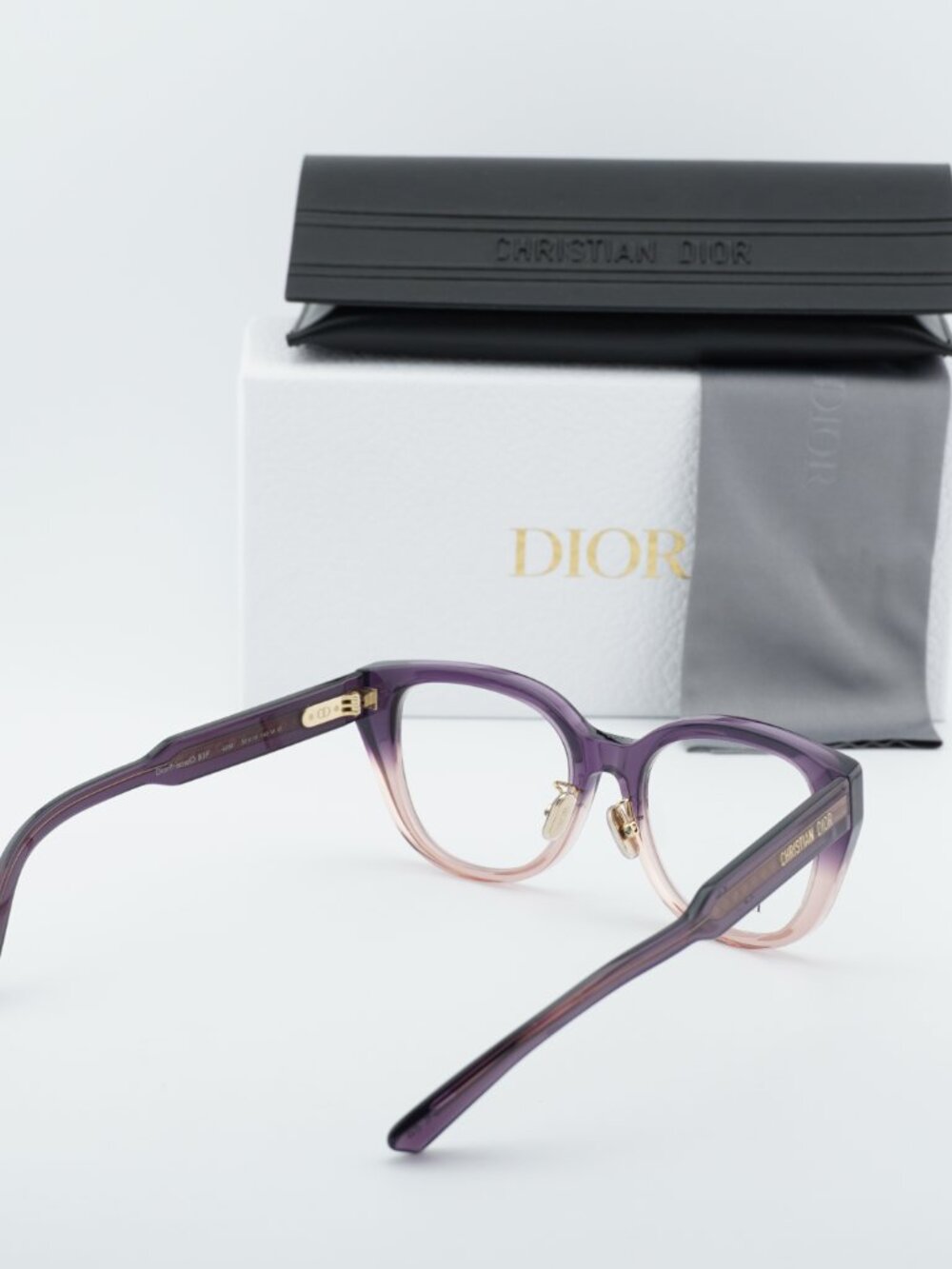 Dior DIORPRISMEO B1F 6200 Eyeglasses Purple/Pink 52mm Square Frame - Picture 10 of 10
